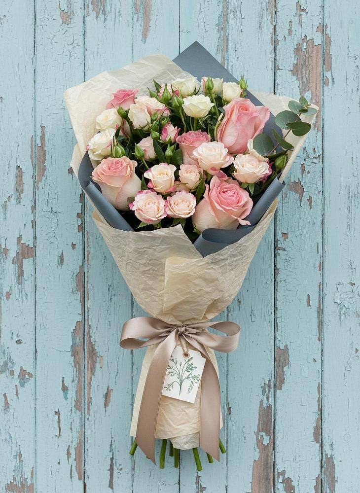 Букет цветов из: Розы в Обливской