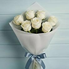 Букет 7 Белых роз Эдлесс Лав #REPLACE_PRED# Обливской