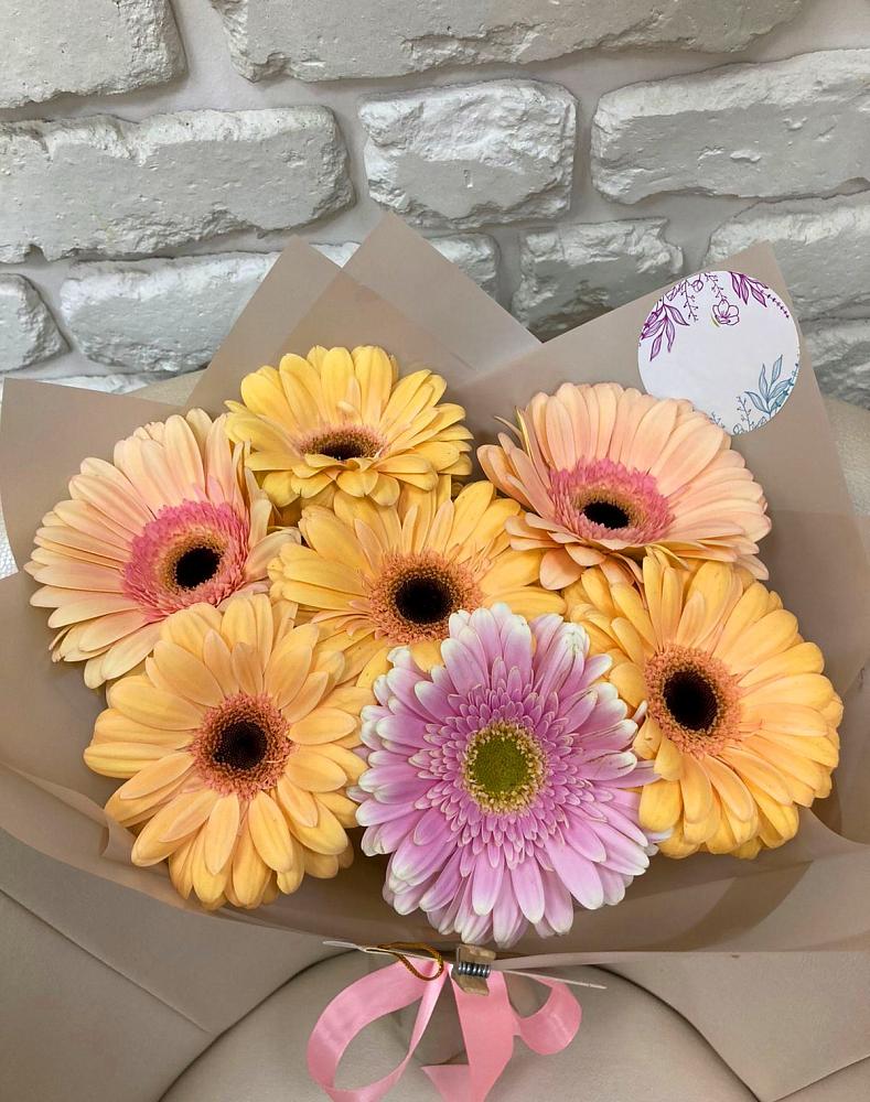 Букет цветов из: Герберы в Обливской
