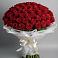 Букет 101 Красная роза Блэк Мэджик в Обливской