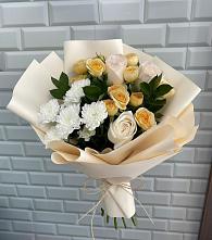Букет цветов из:  Розы и Хризантемы в Обливской