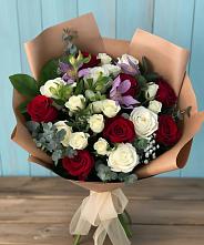 Букет цветов из:  Розы и Альстромерии #REPLACE_PRED# Обливской