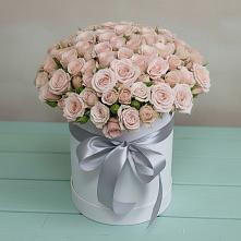 Цветочная композиция из Розы в шляпной коробке #REPLACE_PRED# Обливской