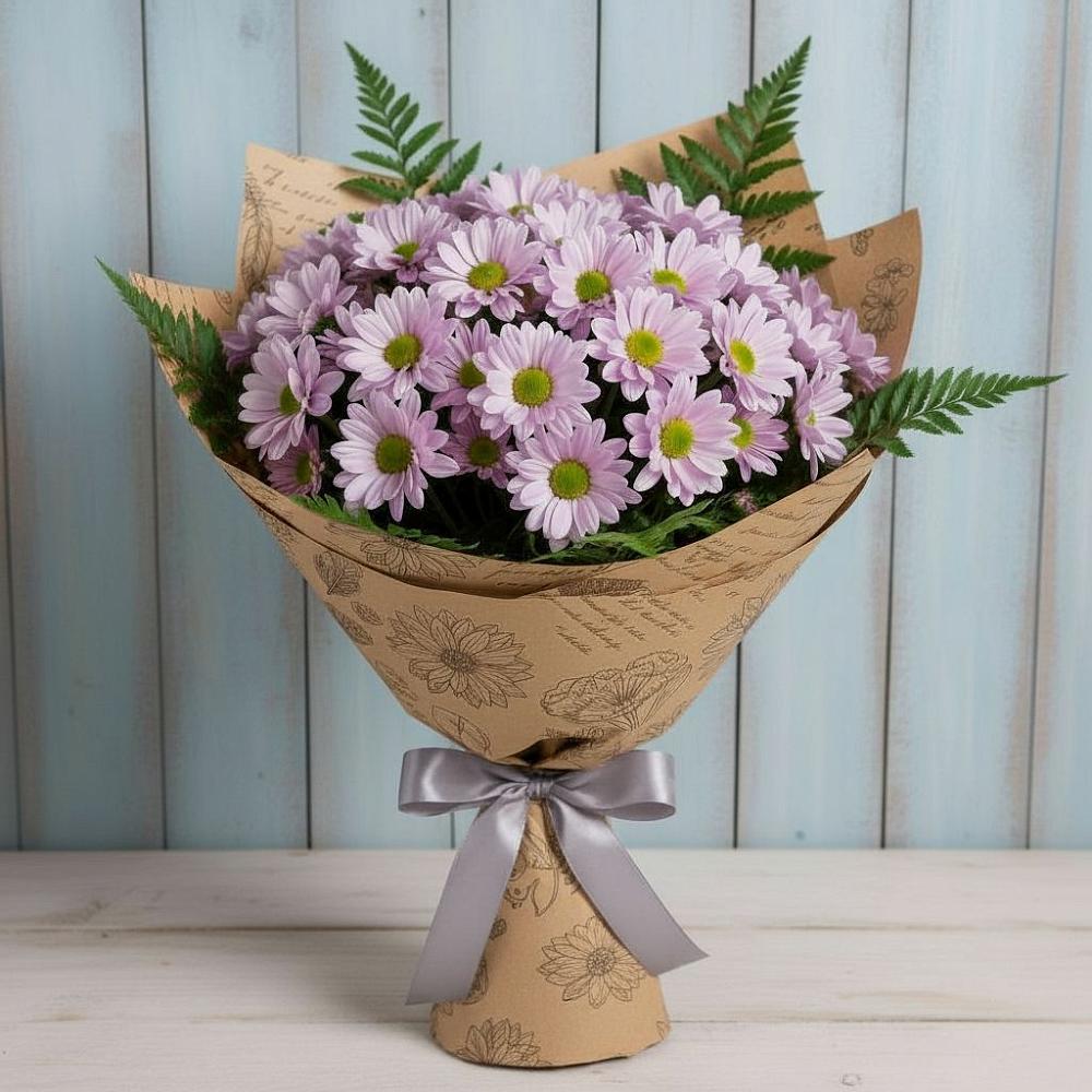 Букет цветов из: Хризантемы в Обливской
