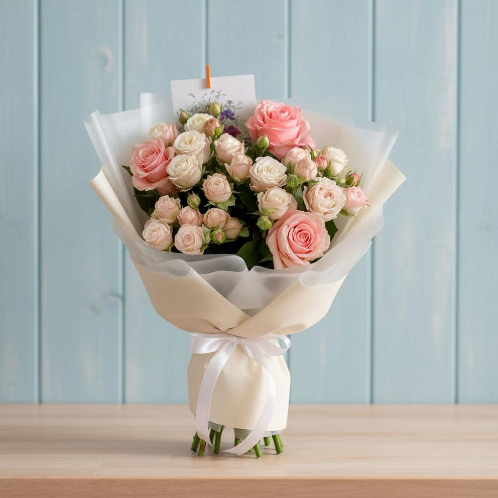 Букет цветов из: Розы в Обливской