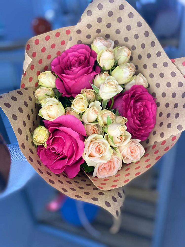 Букет цветов из: Розы в Обливской