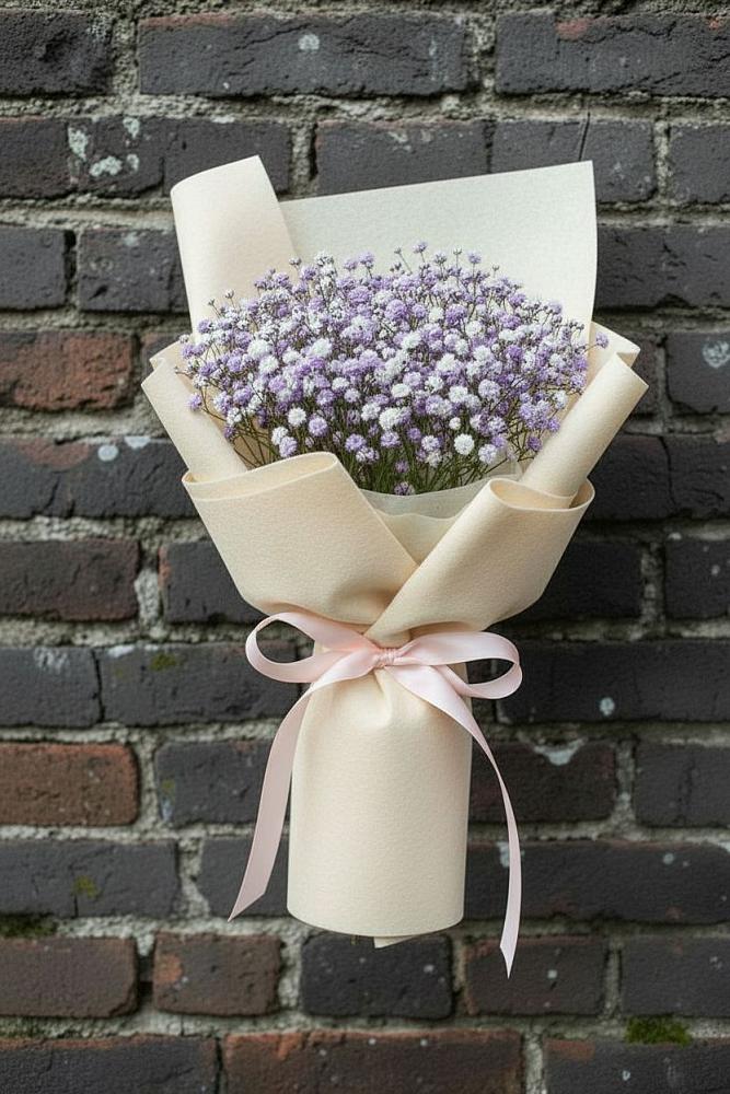 Букет цветов из: Гипсофила в Обливской