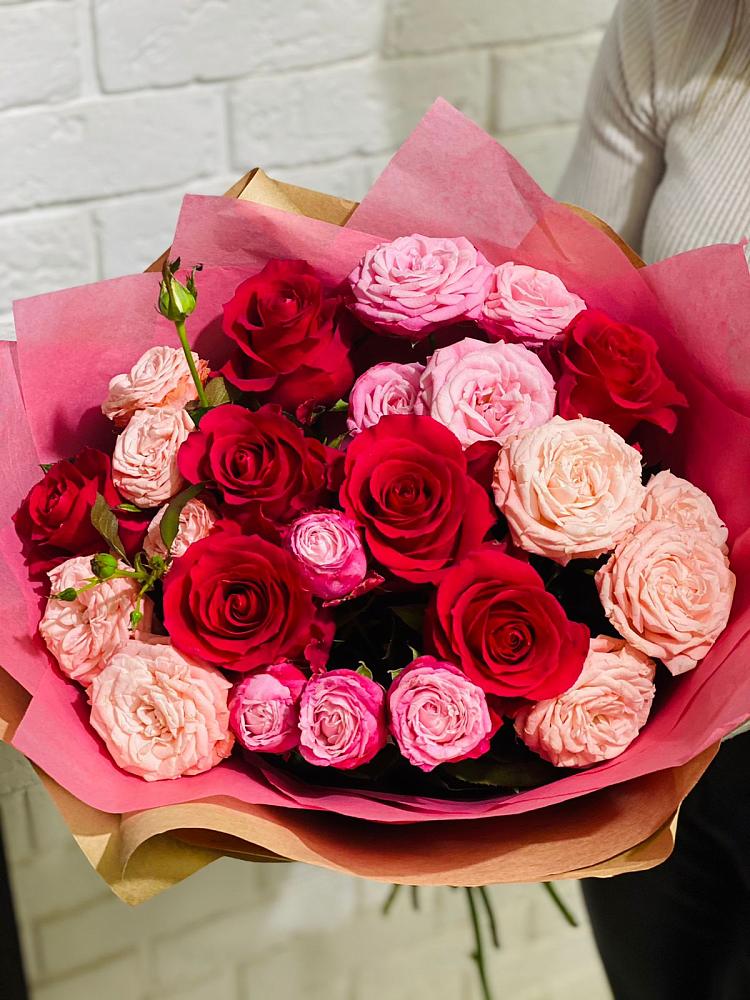 Букет цветов из: Розы в Обливской