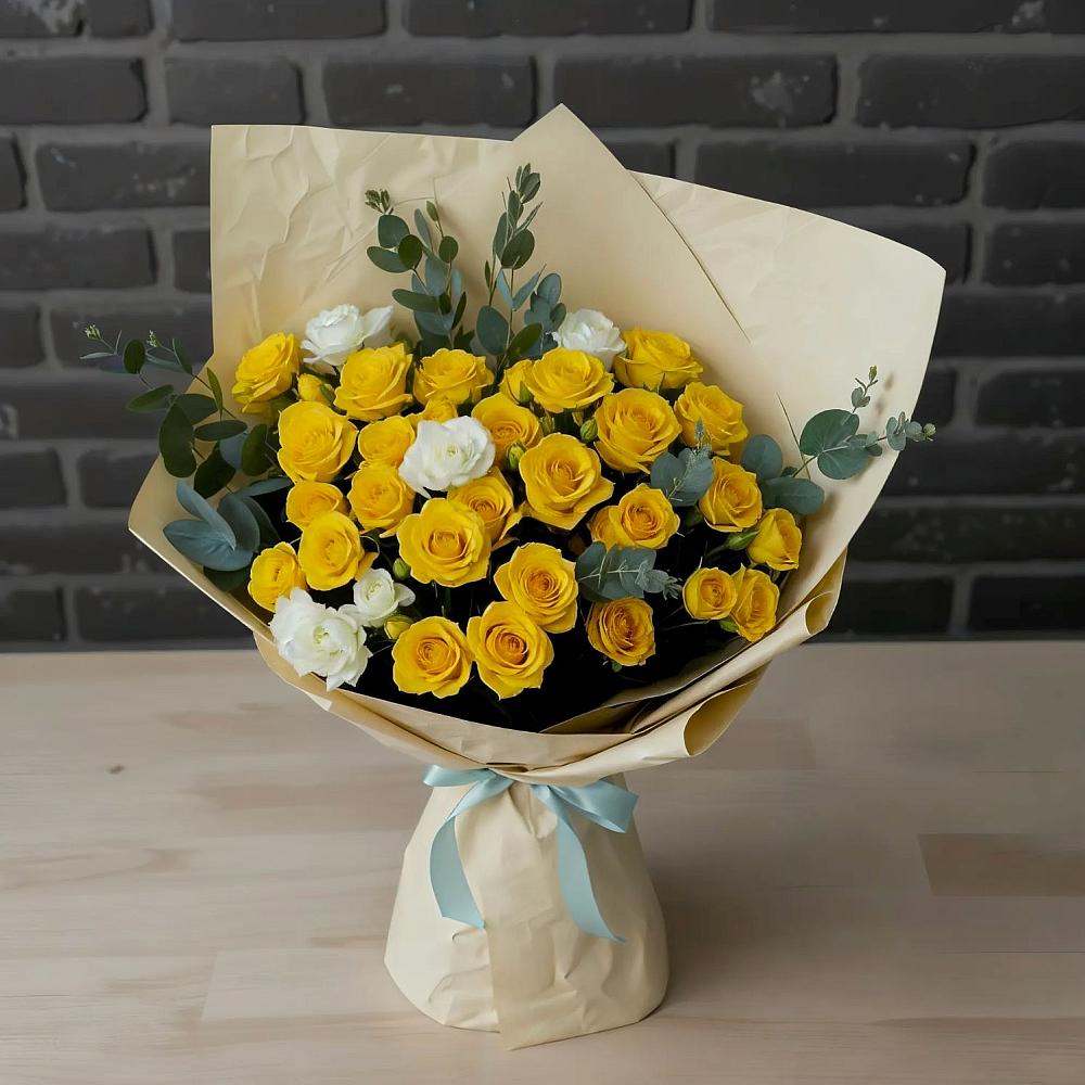 Букет цветов из: Розы в Обливской