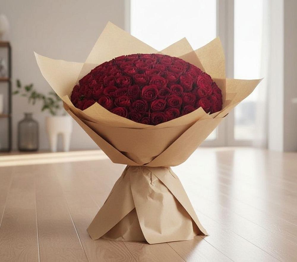 Букет 101 Красная роза в Обливской