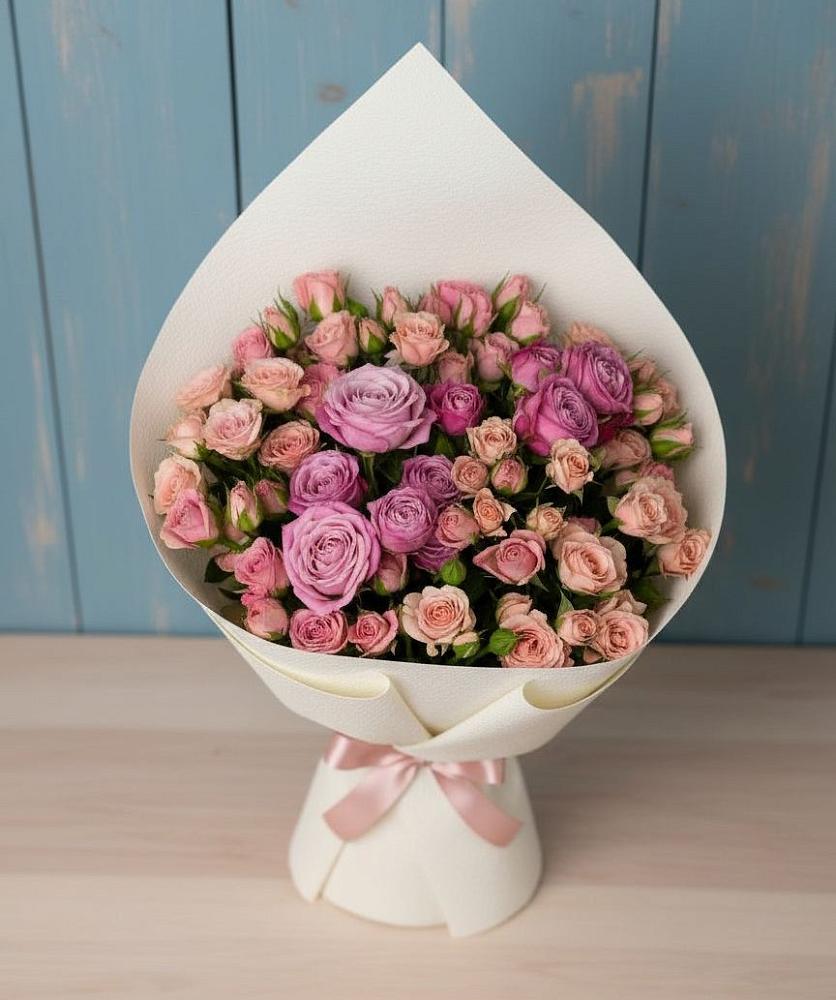 Букет цветов из: Розы в Обливской