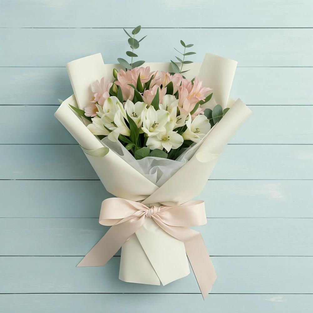 Букет цветов из: Альстромерии в Обливской