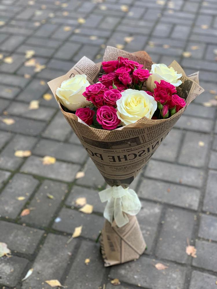 Букет цветов из: Розы в Обливской