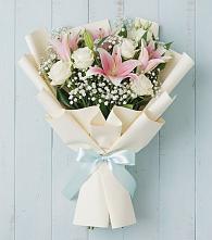 Букет цветов из:  Лилии в Обливской