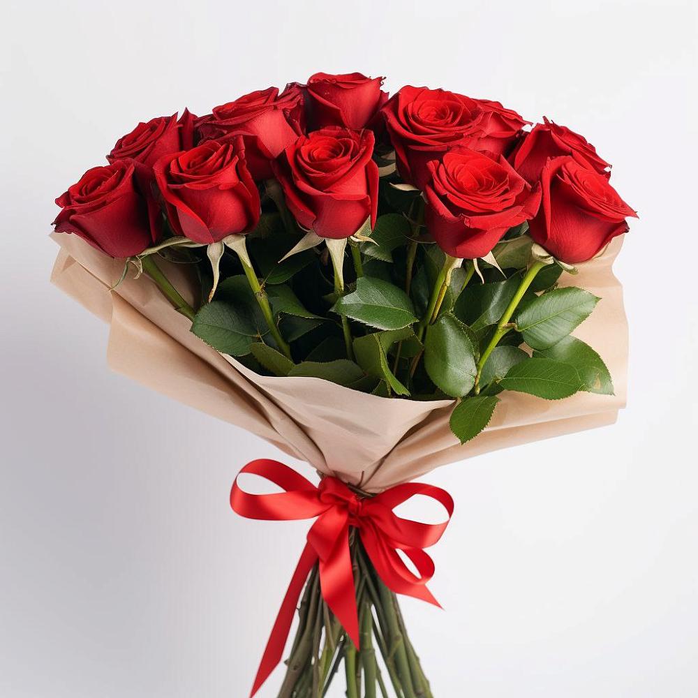 Букет 11 Красных роз Эдлесс Лав в Обливской
