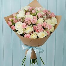 Букет цветов из:  Розы в Обливской
